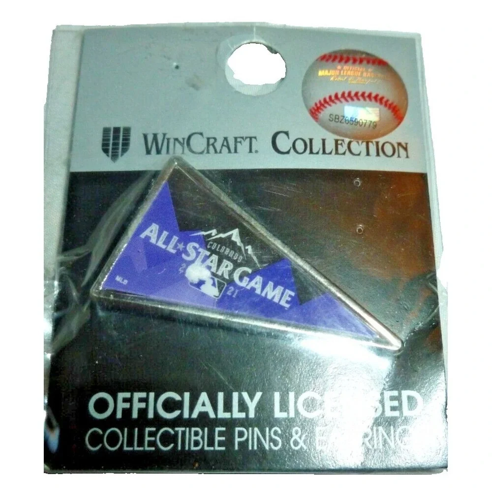 WinCraft 2021 MLB All Star Game Colorado Pennant Lapel Pin New SBZ6590779